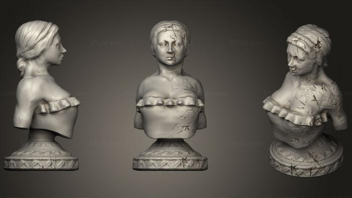 Статуэтки упрощенные (Скульптура Женщина, STKPR_1148) 3D модель для ЧПУ станка